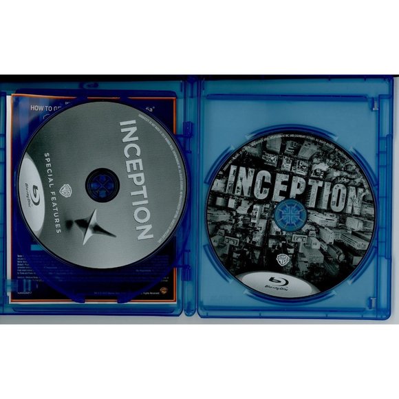 INCEPTION on BLU-RAY Leonardo DiCaprio Michael Caine, Extra Disc of Bonus! PG-13 - Picture 3 of 3